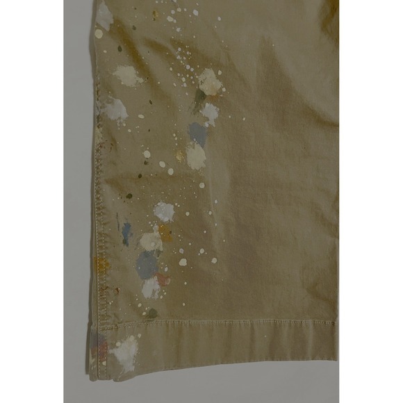 Polo Ralph Lauren Paint Splatter Big Chino 14 Cotton Twill Khaki Pants New - Picture 5 of 7